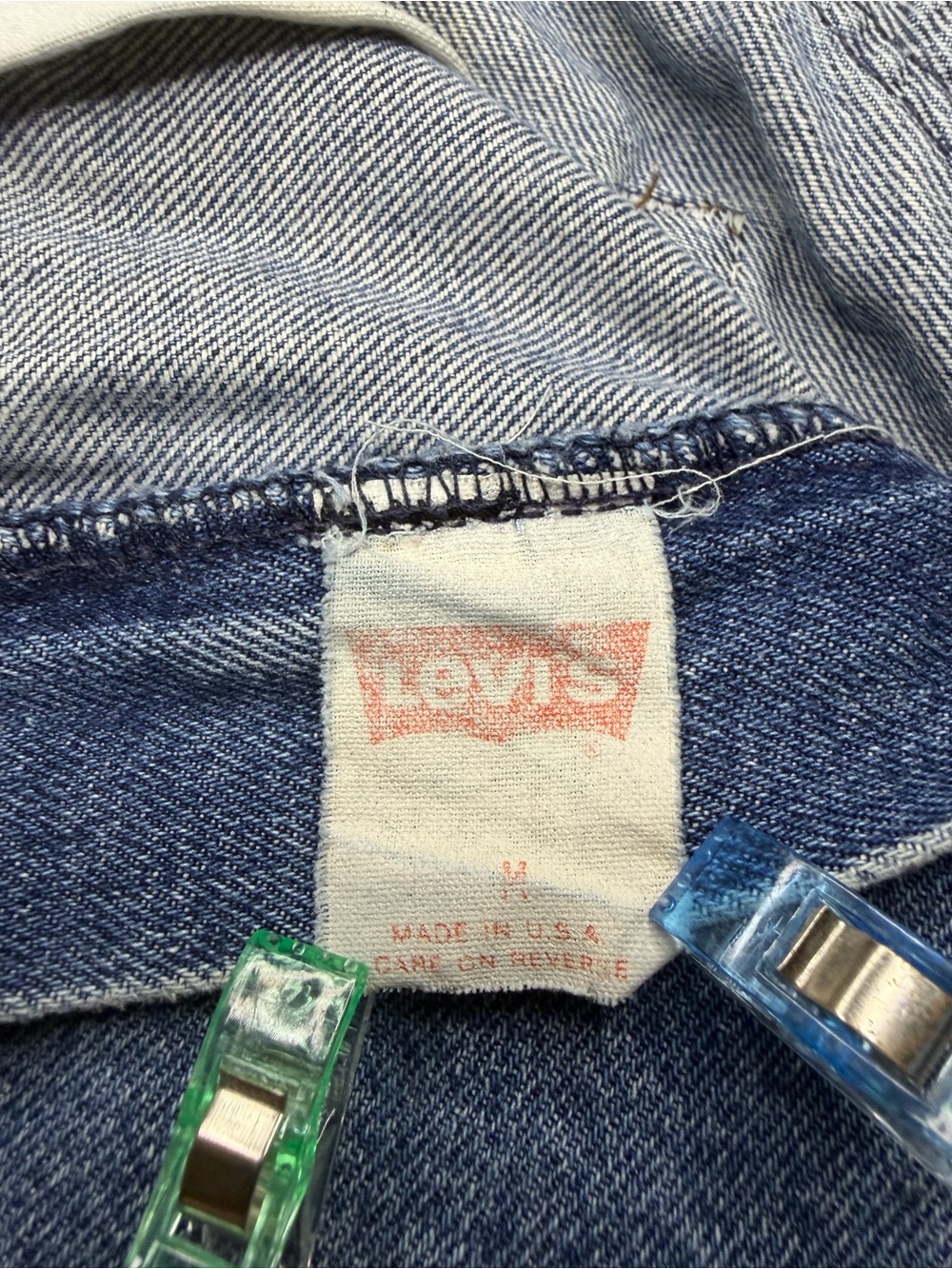 VTG 80s Levi’s Utility/Cargo Style Denim Skirt Made in USA: Size Medium - Picture 15 of 15